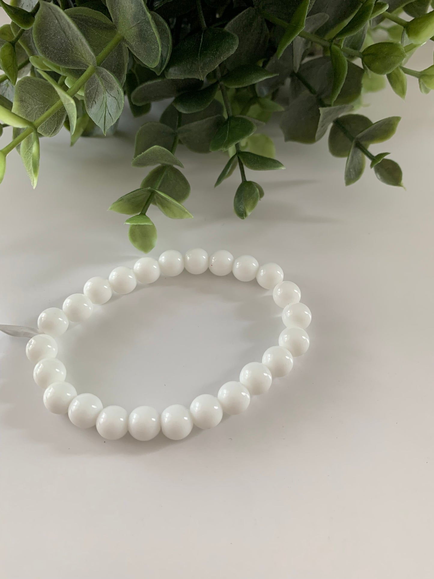 Agate Blanc 8mm